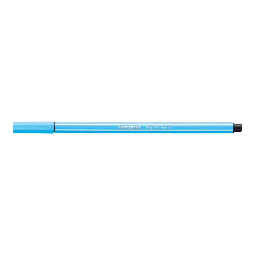 4006381121064-STABILO Pen 68 - Feutre pointe moyenne - bleu fluo-P_79386207_2-1