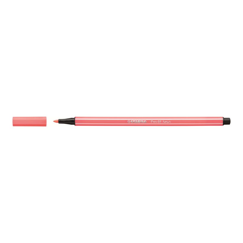 4006381121088-STABILO Pen 68 - Feutre pointe moyenne - rouge fluo-P_79386209_3-2