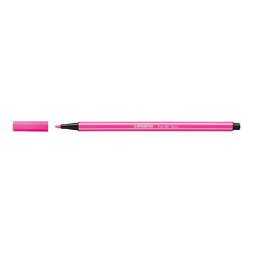 4006381121101-STABILO Pen 68 - Feutre pointe moyenne - rose fluorescent-P_79386211_2-1