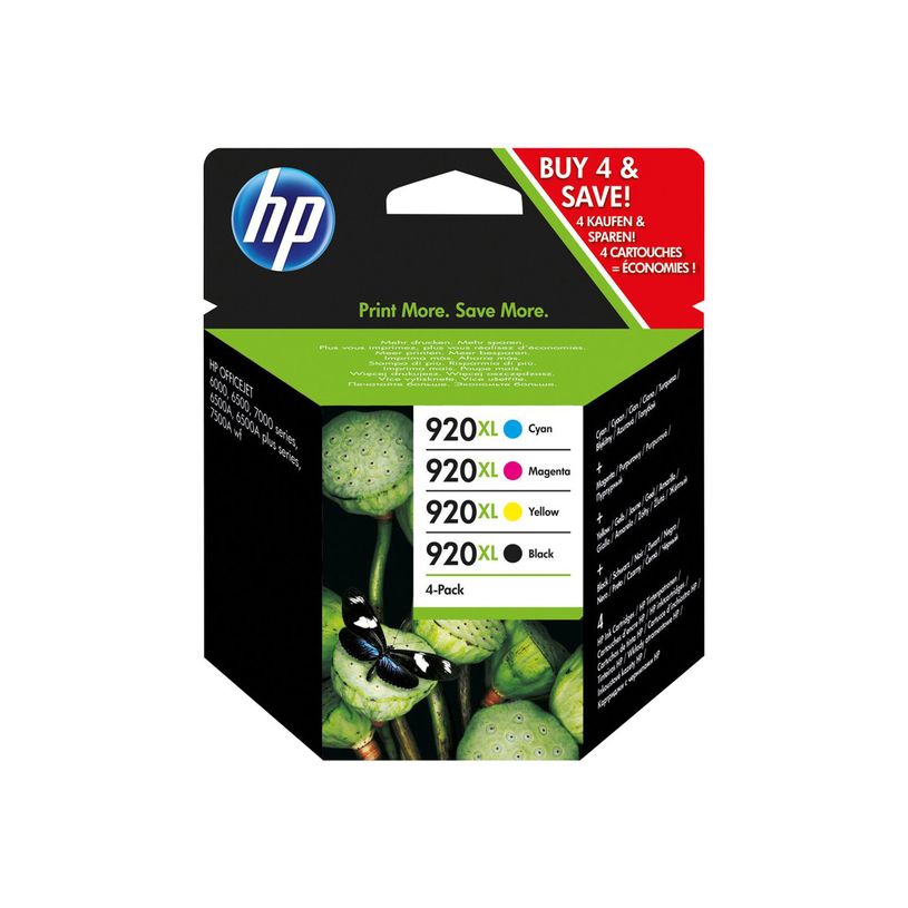 887111497338-HP 920XL - Pack de 4 - noir et 3 couleurs - cartouche d'encre originale (C2N92AE)-P_79386280_2-0