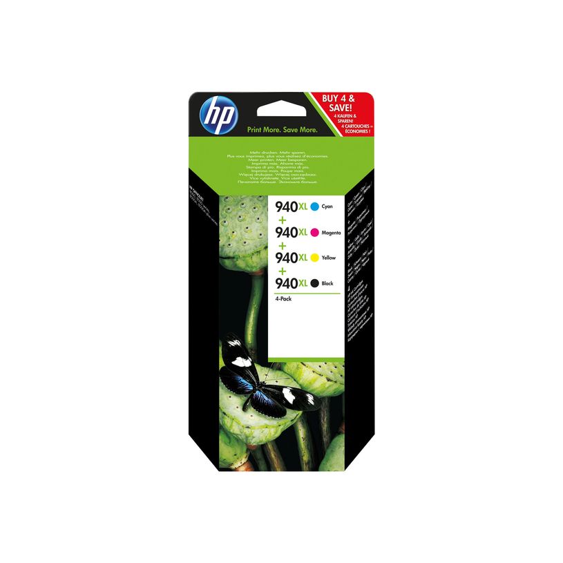 887111497345-HP 940XL - Pack de 4 - noir, cyan, magenta, jaune - cartouche d'encre originale-P_79386281_4-1