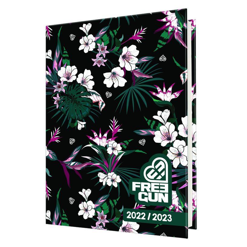 3108720615843-Agenda Miss Freegun - 1 jour par page - 12,5 x 17,5 cm - 2 décors au choix - Oberthur-P_79386650_2-1
