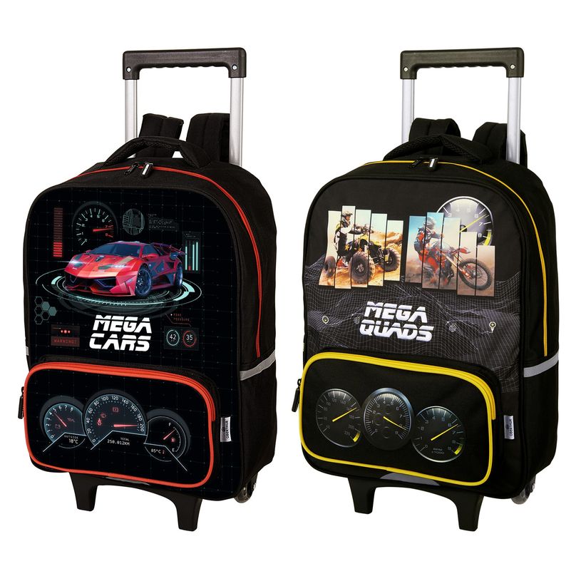3664447100616-Megacars - Sac à dos à roulettes - 2 modèles disponibles - Oberthur-P_79386657_1-0