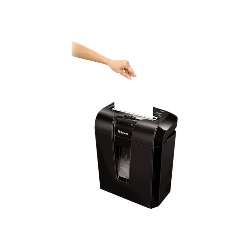 0043859642304-Fellowes Powershred 63Cb - destructeur de documents coupe croisée - 10 feuilles - Corbeill-P_79386849_7-5