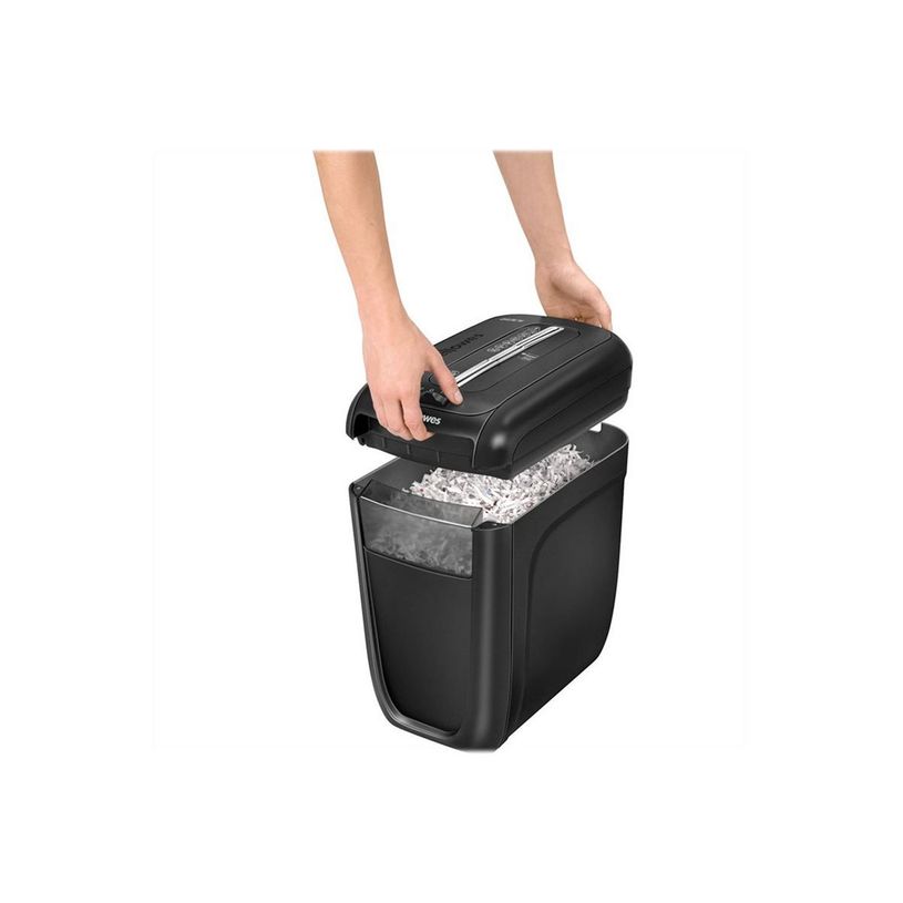 043859642854-Fellowes Powershred 60CS - destructeur de documents coupe croisée - 10 feuilles - Corbeille-P_79386850_1-7