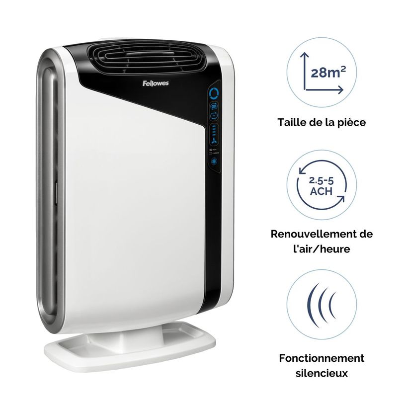 0043859664689-AeraMax DX95 - Purificateur d'air blanc - Fellowes-P_79386854_3-2