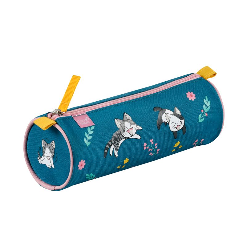 3371010346066-Quo Vadis - Trousse scolaire - Ronde - Chi - 23x8x8 cm - Toile (polyester) - 1 compartiment(s)--1