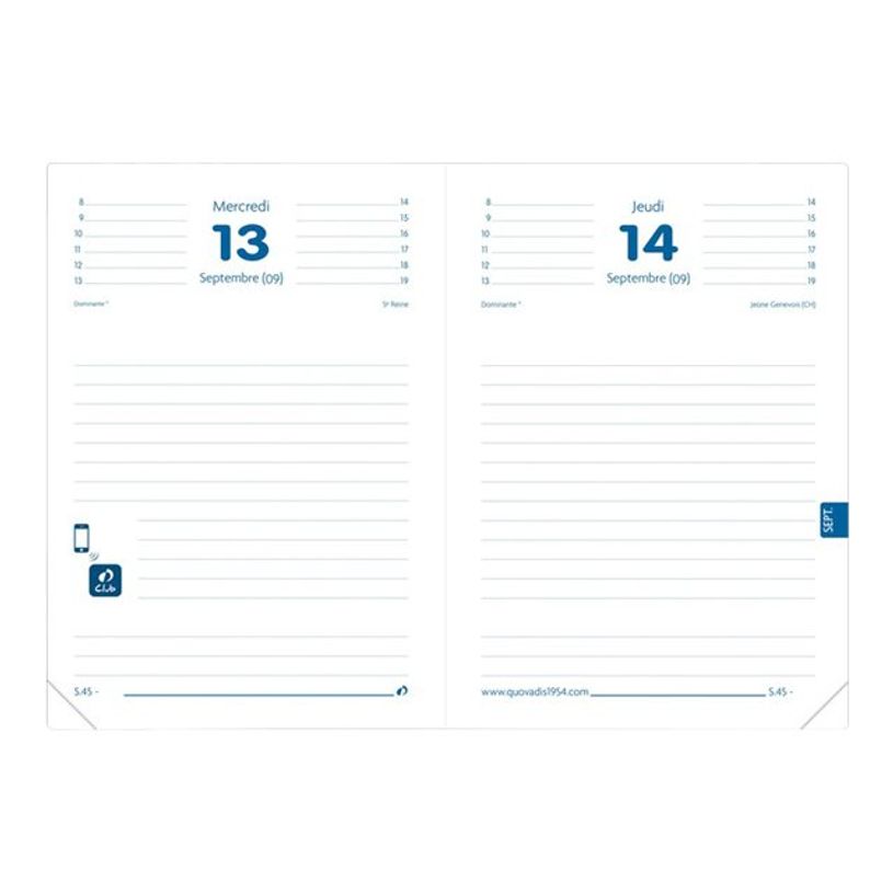 3371010336081-Agenda Toscana Coquelicot 1 Jour par page 12X17cm Quo Vadis -P_79387156_2-2