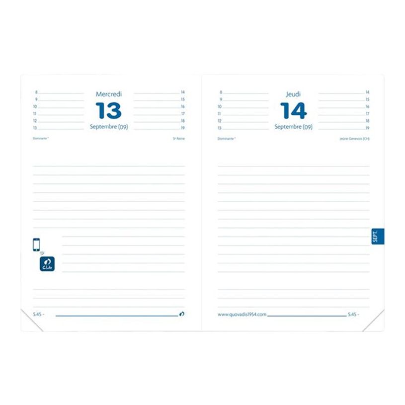 3371010336104-Agenda Toscana Fuschia 1 Jour par page 12X17cm Quo Vadis -P_79387157_2-2