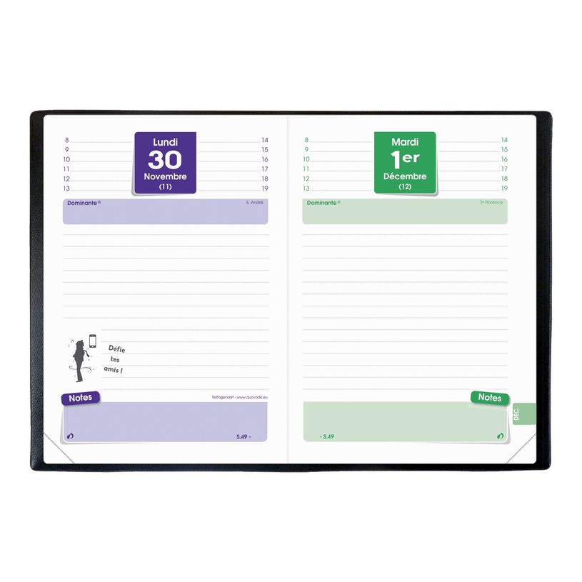 3371010346011-Quo Vadis - Agenda Chi - 1 jour par page - 12 x 17 cm - 2 modèles au choix-P_79387159_6-2