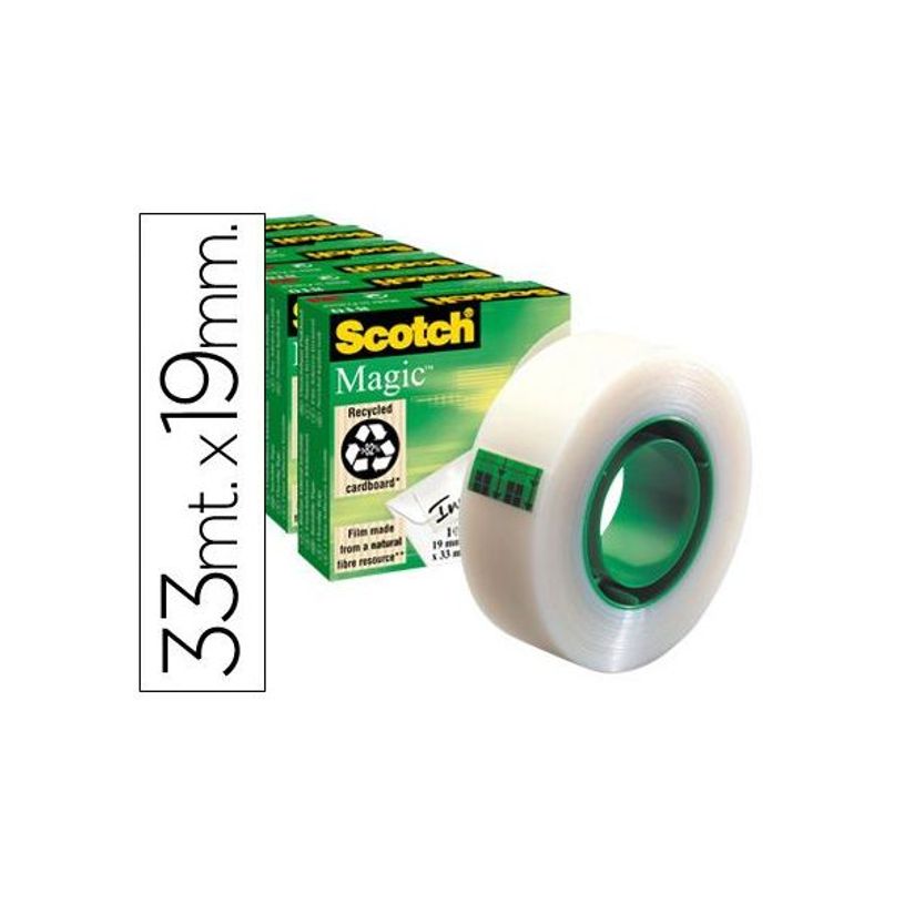 3134375231596-Scotch Magic - Pack de 6 Rubans adhésifs - 19 mm x 33 m -P_79387608_1-0