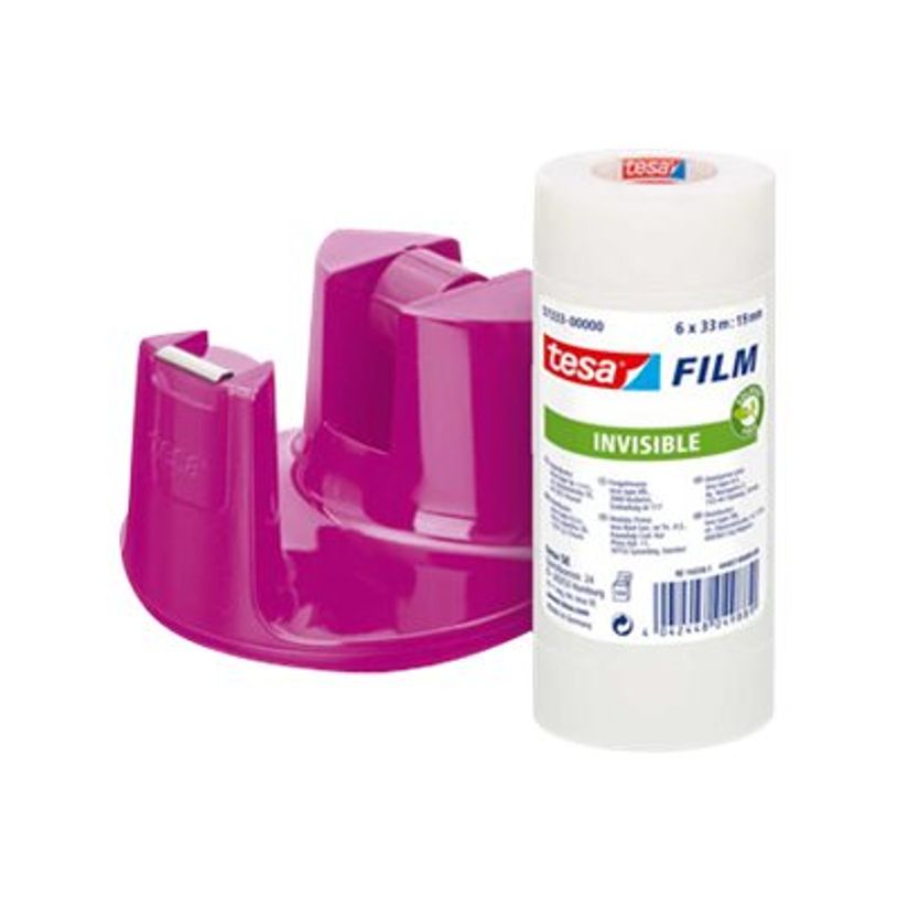 4042448260314-Tesa Easy Cut Compact - Dévidoir + 6 rouleaux adhésifs - Rose-P_79387631_1-0
