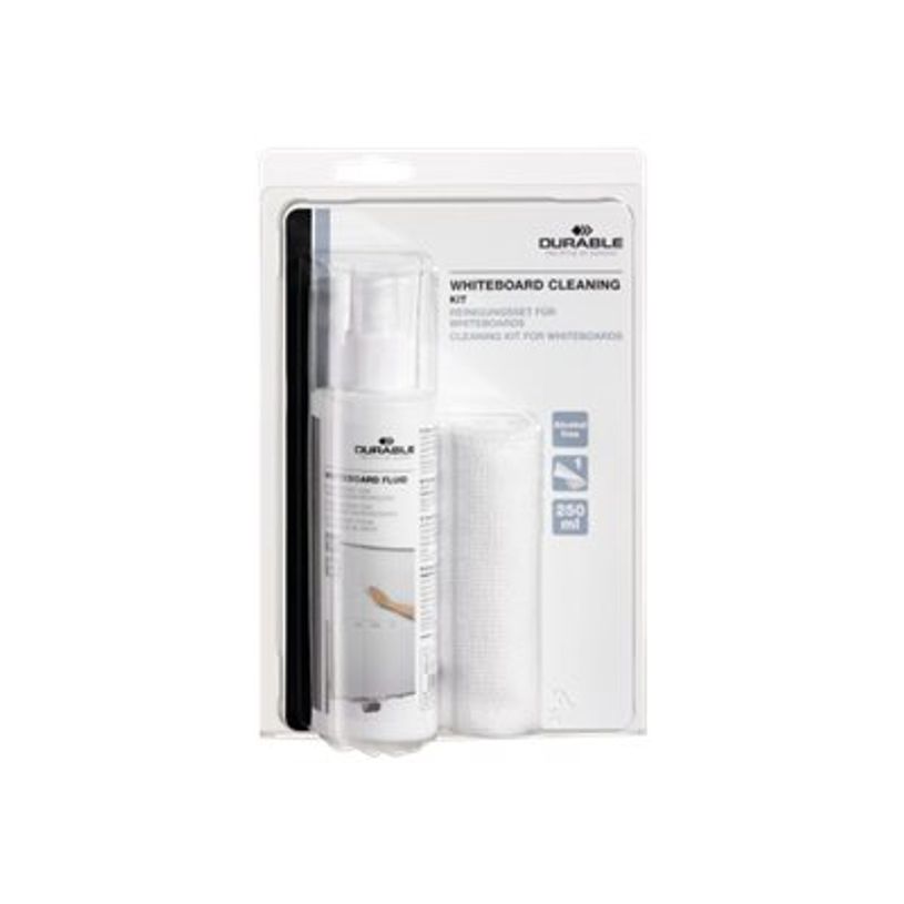 4005546507026-Durable Whiteboard cleaning - kit de nettoyage (vaporisateur 250 ml + 1 chiffon microfibre)-P_79387646_1-1