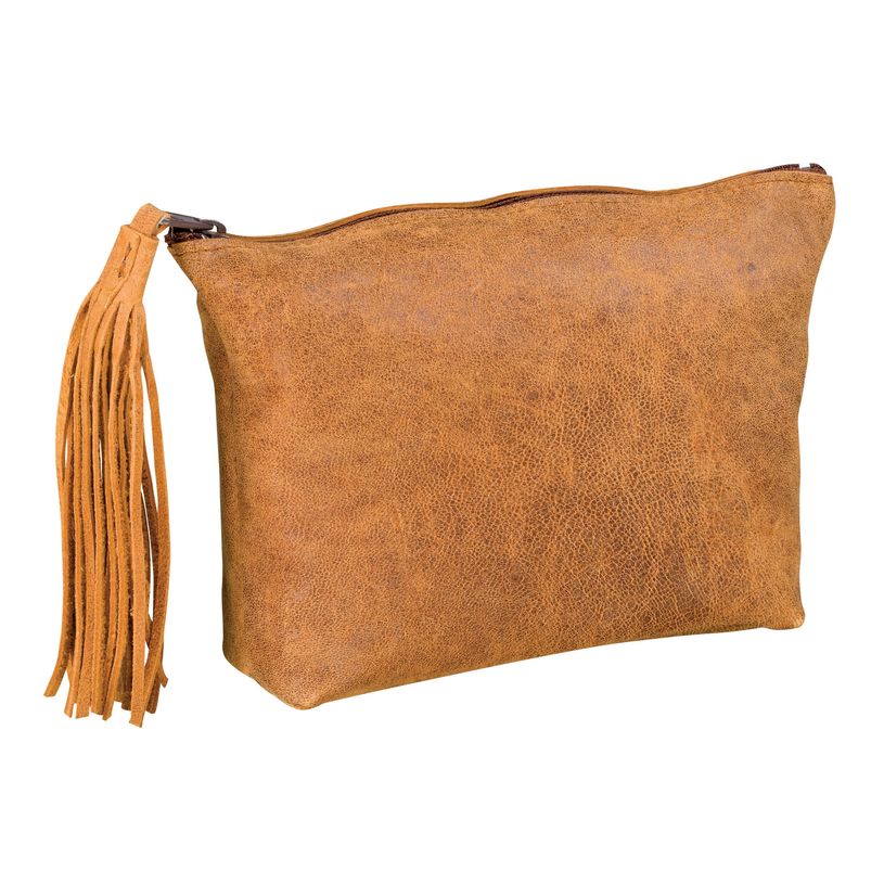 3045050144981-Trousse plate à pompon Oxford - 1 compartiment - cuir vintage beige-P_79387852_1-0