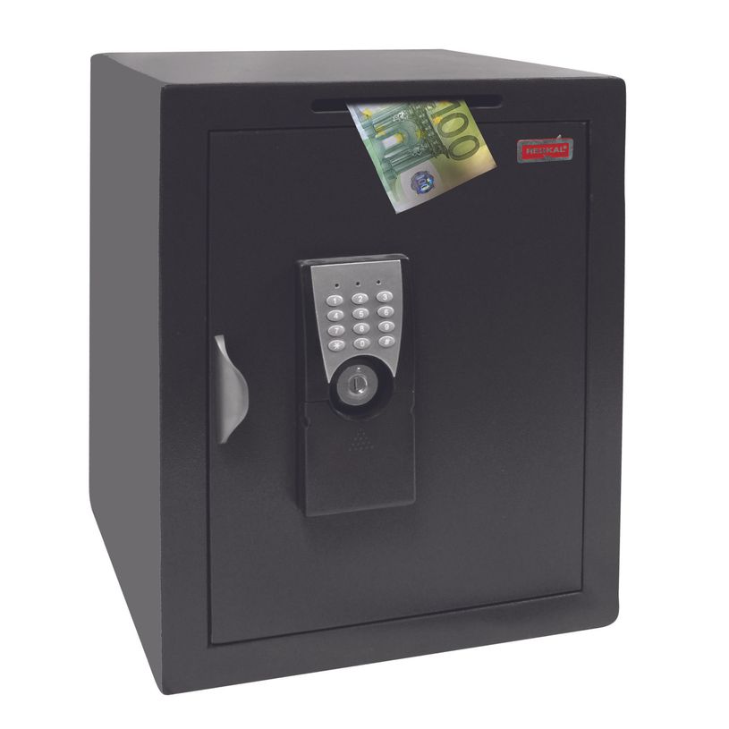 3700092258156-RESKAL DSPP34 - Coffre-fort de dépôt - à clé et à code - acier - gris-P_79388208_2-1