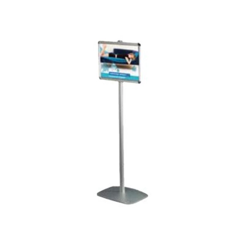 3660412026646-INOVSHOP - Porte-visuel modulaire sur pied fixe - pour format A4 - gris-P_79388297_1-0