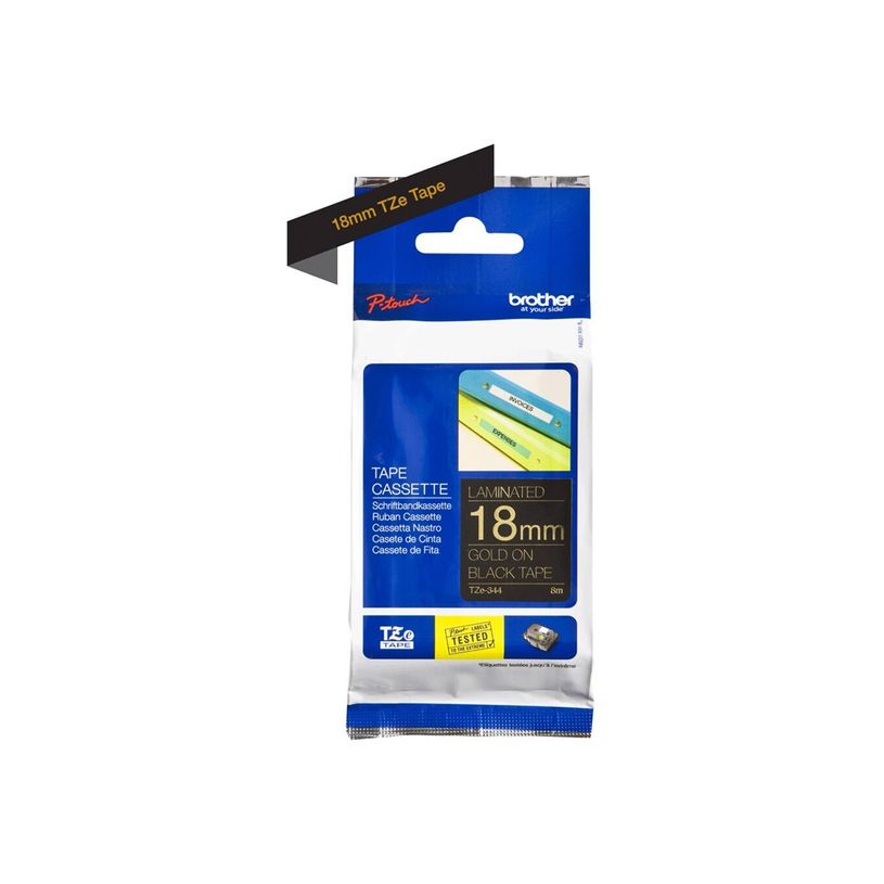 4977766685764-Brother TZe344 - Ruban d'étiquettes auto-adhésives - 1 rouleau (18 mm x 8 m) - fond noir -P_79388320_1-8