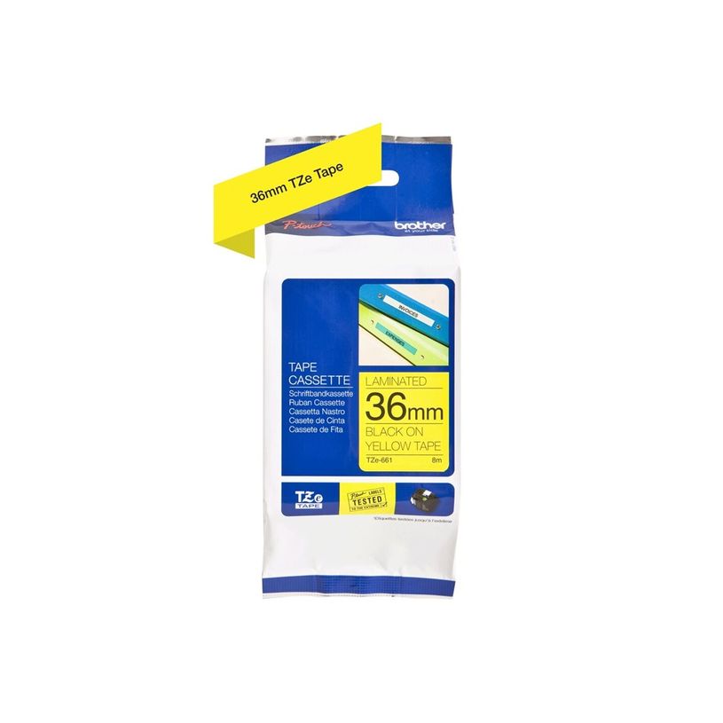 4977766686778-Brother TZe661 - Ruban d'étiquettes auto-adhésives - 1 rouleau (36 mm x 8 m) - fond jaun-P_79388321_15-8