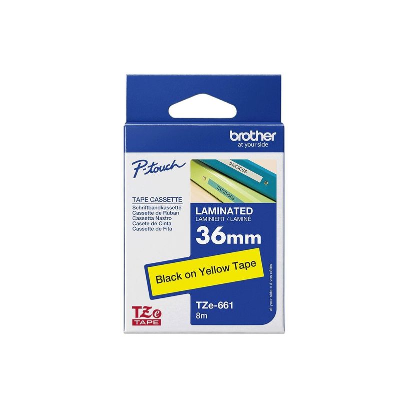 4977766686778-Brother TZe661 - Ruban d'étiquettes auto-adhésives - 1 rouleau (36 mm x 8 m) - fond jaun-P_79388321_16-5