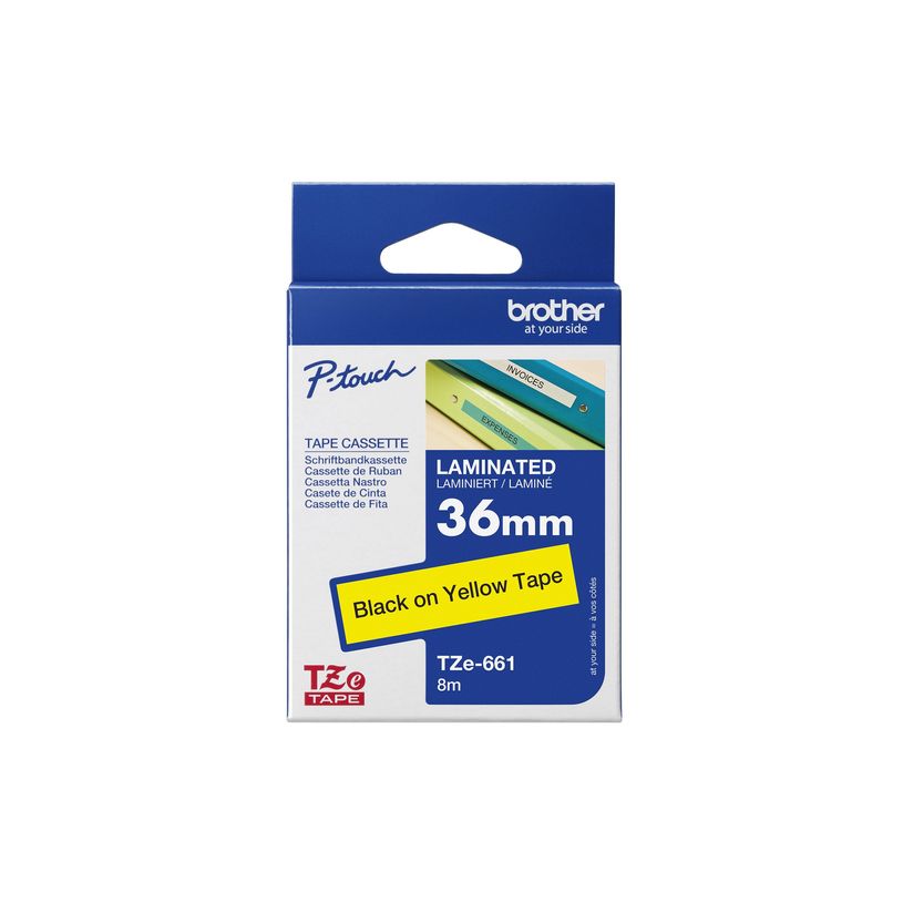 4977766686778-Brother TZe661 - Ruban d'étiquettes auto-adhésives - 1 rouleau (36 mm x 8 m) - fond jaun-P_79388321_8-11
