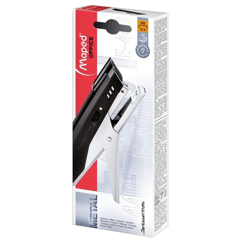 3154144401104-Maped - Pince agrafeuse Essentials E4401 noir - capacité de 15 feuilles - agrafes 8/4 ou B-P_79388342_1-0