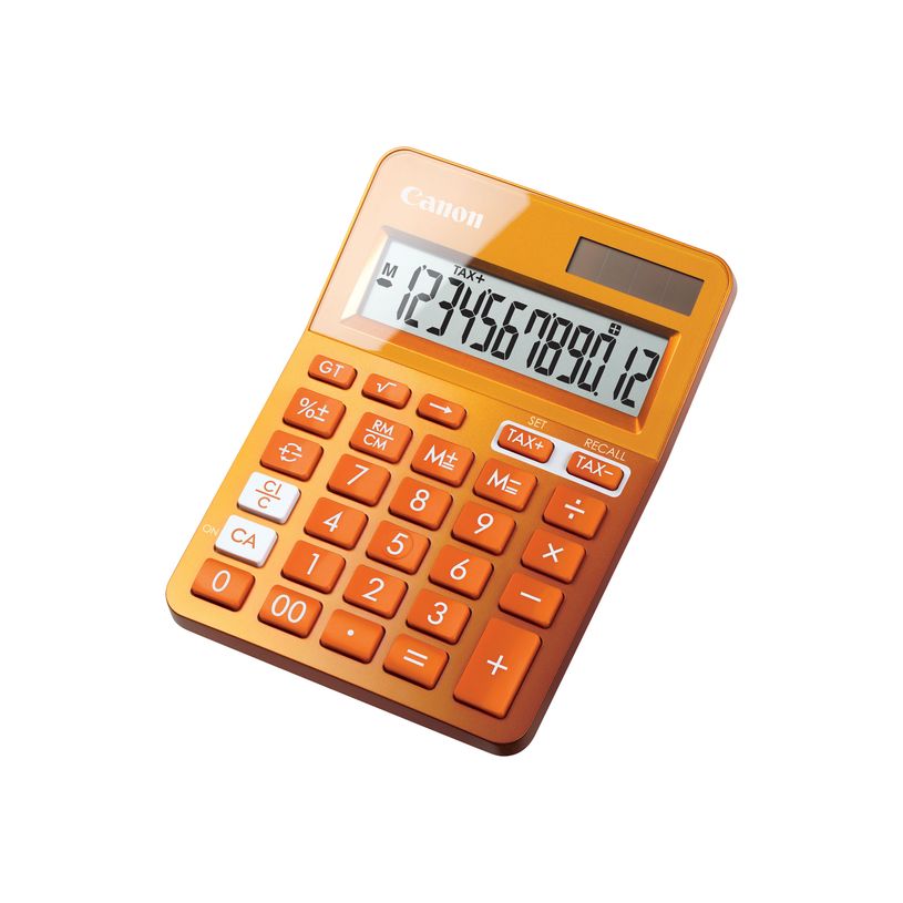 4549292008555-Calculatrice de bureau Canon LS- 123K - 12 chiffres - alimentation batterie et solaire - or-P_79388388_1-0