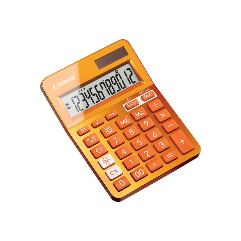 4549292008555-Calculatrice de bureau Canon LS- 123K - 12 chiffres - alimentation batterie et solaire - or-P_79388388_3-2