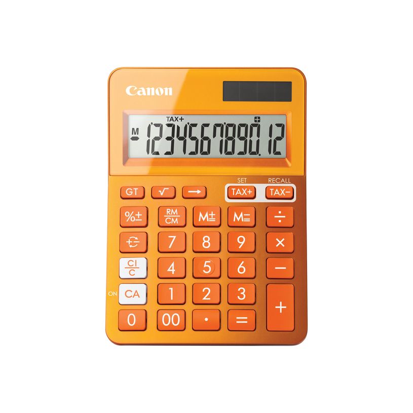 4549292008555-Calculatrice de bureau Canon LS- 123K - 12 chiffres - alimentation batterie et solaire - or-P_79388388_4-4