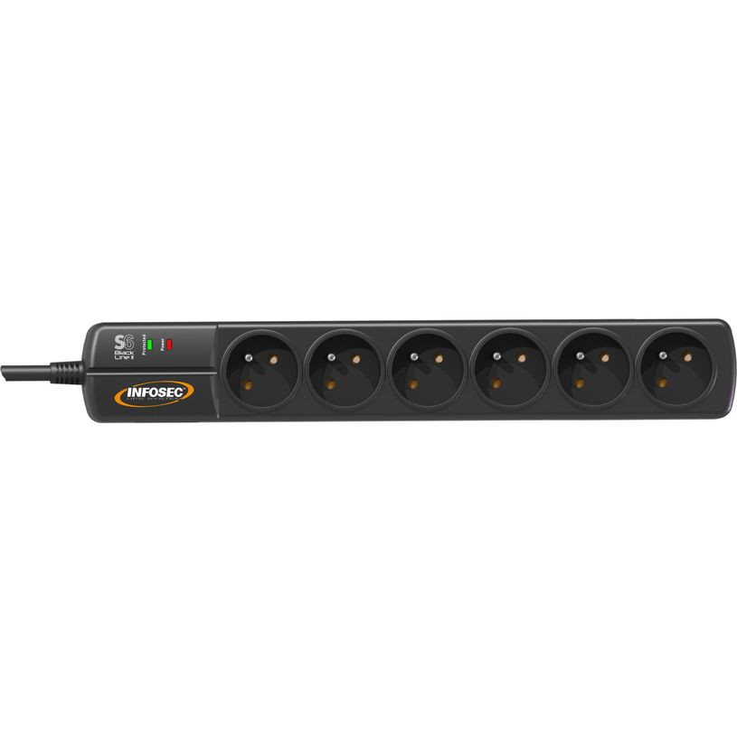 3700085612811-INFOSEC S6 Black Line II - Multiprise parafoudre 6 prises - parasurtenseur 2500 W-P_79388469_3-1