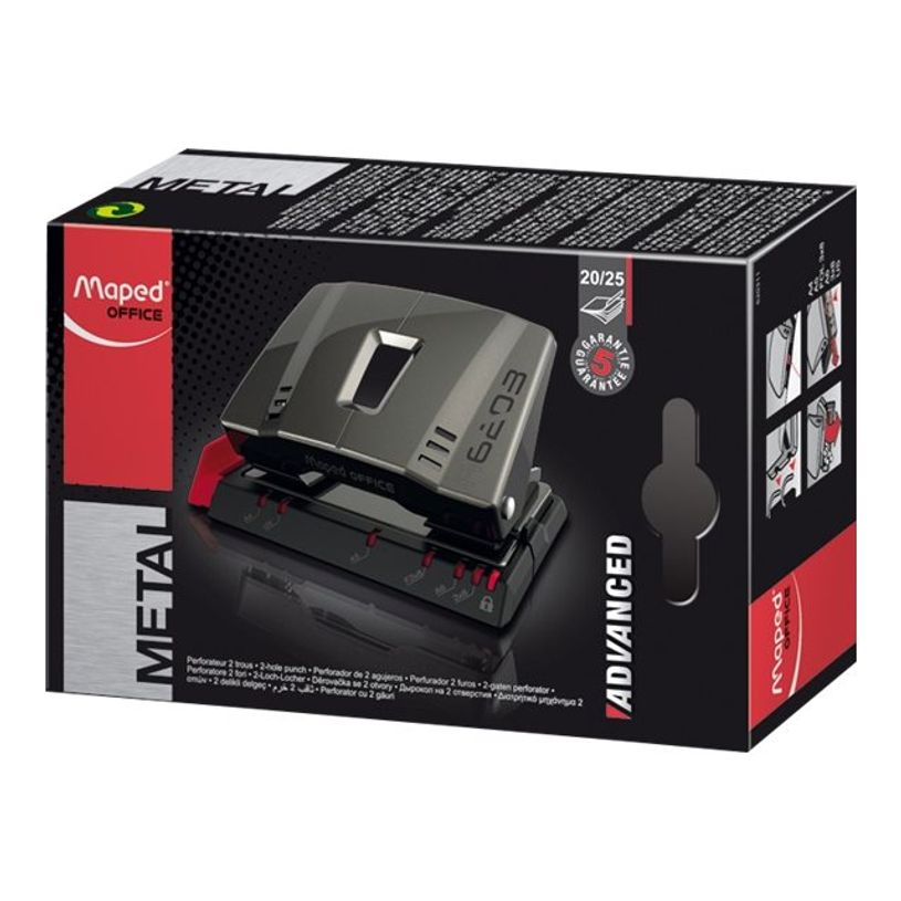 3154146203119-Maped Advanced A6203 - Perforateur - 25 feuilles - métal - taupe-P_79388932_1-1