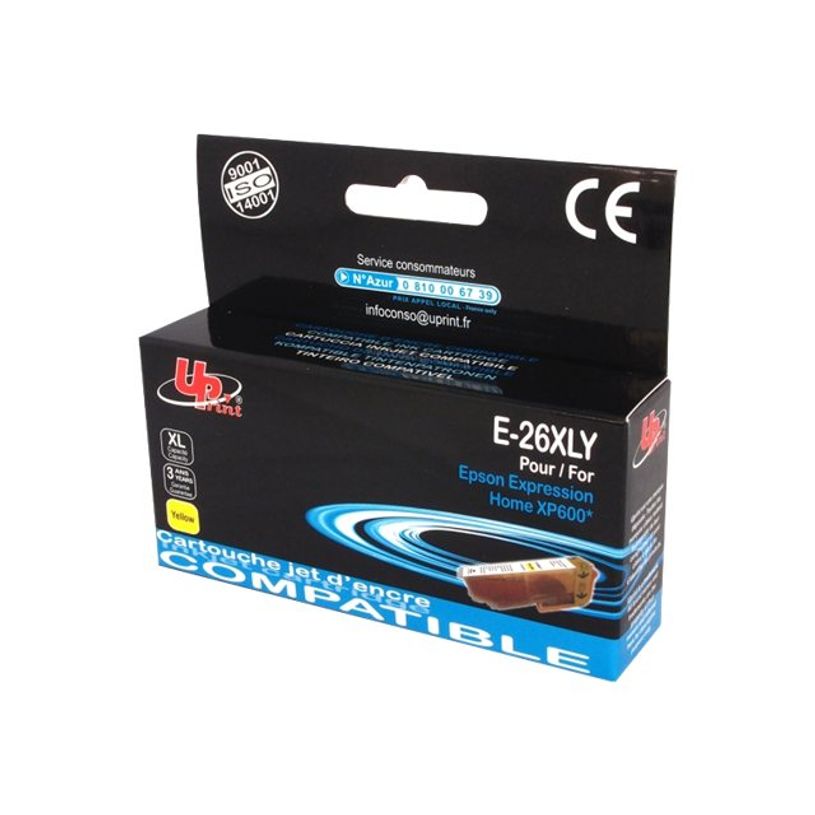 3584770889074-Cartouche compatible Epson 26XL Ours polaire - jaune - Uprint-P_79388994_1-0