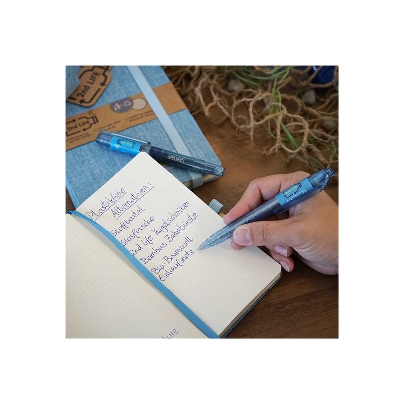 4014421210074-Online 2nd Life - Stylo à bille recyclé - bleu-P_79389097_2-1