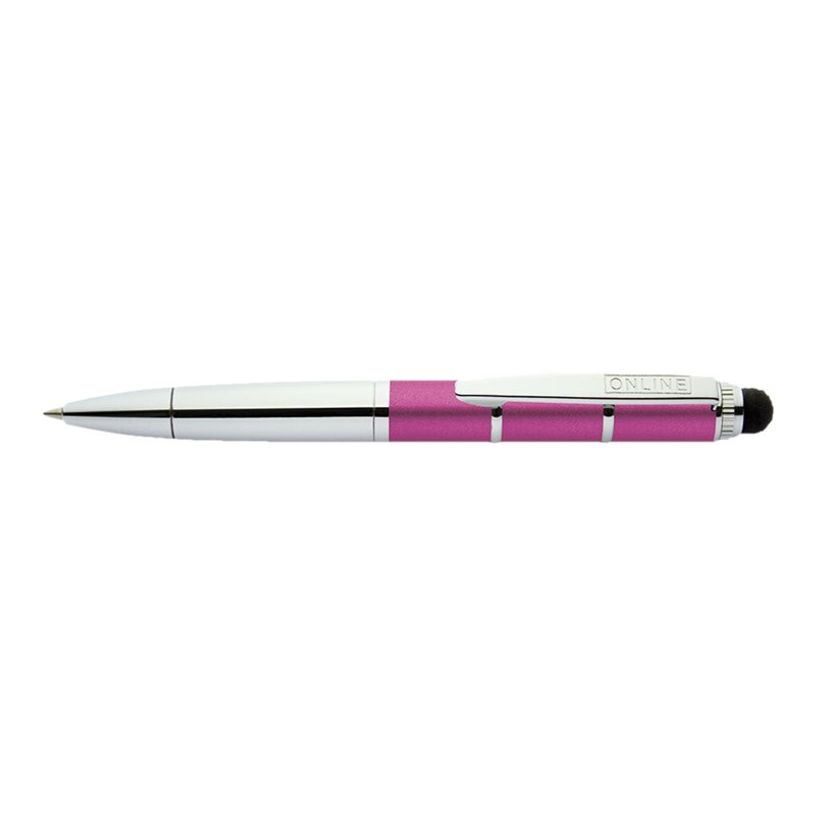 4014421336613-Online Piccolo - Stylo à bille rose métallique - encre bleue-P_79389166_1-0
