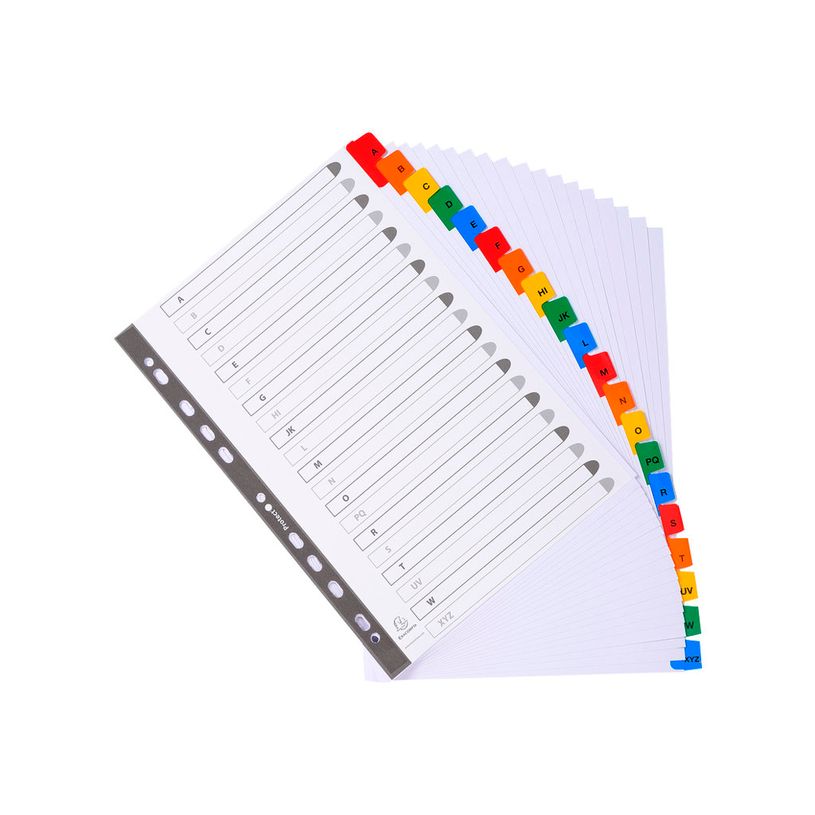 3130630011118-Exacompta Nature Future - Intercalaire 20 positions A à Z - A4 - carte blanche-P_79389272_4-3