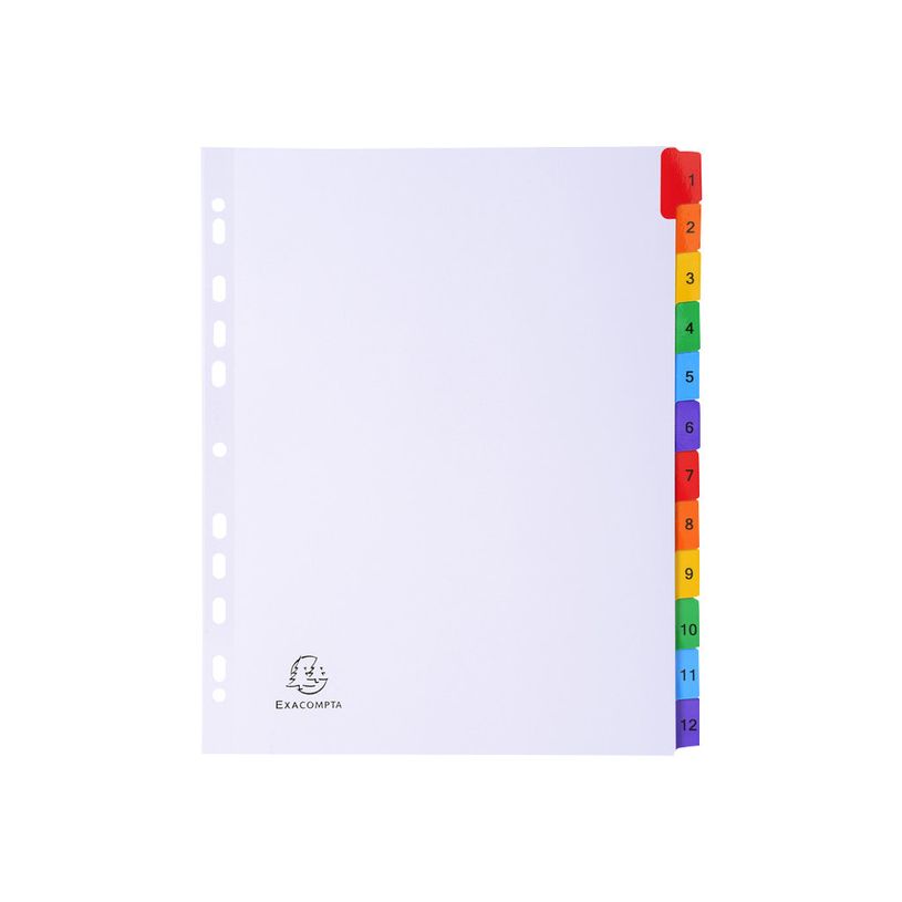 3130630041122-Exacompta Nature Future - Intercalaire 12 positions numériques 1 à 12 - A4 Maxi - carte b-P_79389278_1-0