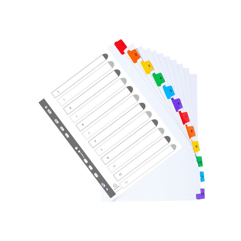 3130630041122-Exacompta Nature Future - Intercalaire 12 positions numériques 1 à 12 - A4 Maxi - carte b-P_79389278_3-2