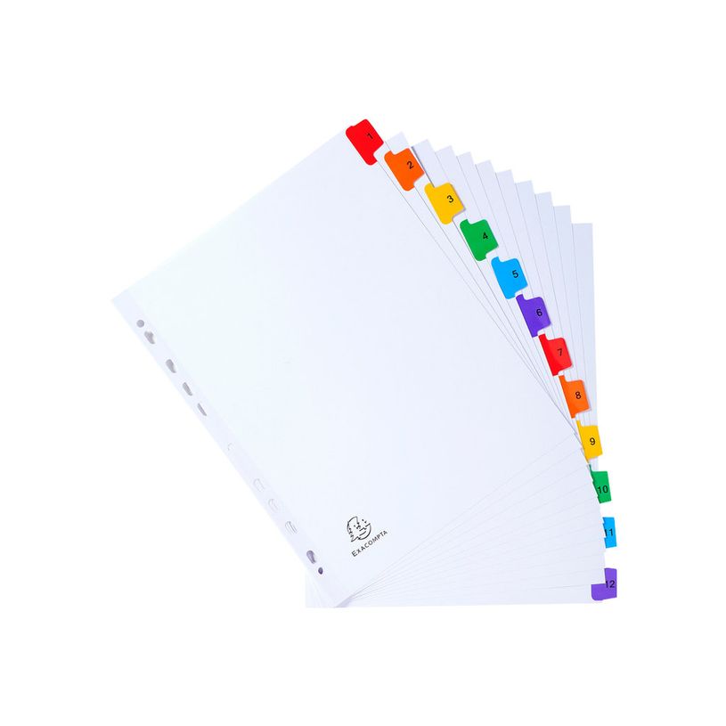 3130630041122-Exacompta Nature Future - Intercalaire 12 positions numériques 1 à 12 - A4 Maxi - carte b-P_79389278_4-3