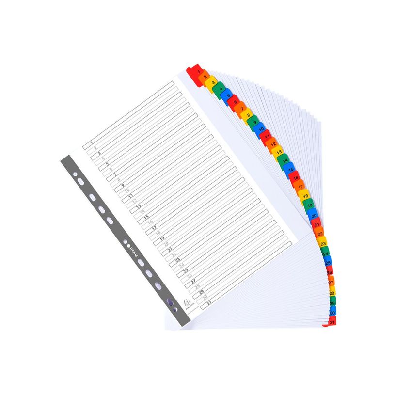 3130630041313-Exacompta Nature Future - Intercalaire 31 positions numériques 1 à 31 - A4 Maxi - carte b-P_79389279_2-1