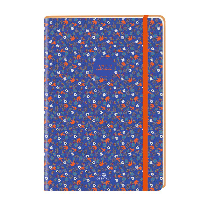 3664447106076-Agenda à élastique Anahita - 1 semaine sur 2 pages - 17 x 24,5 cm - disponible dans diff