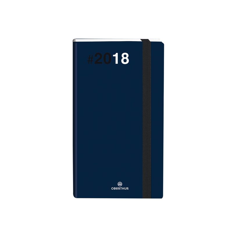3664447135212-Agenda de poche Flex - 1 semaine sur 2 pages - 9,5 x 17,5 cm - bleu marine - Oberthur-P_79389489_3-1
