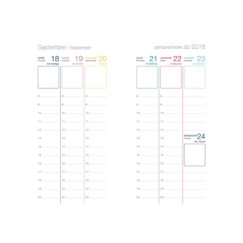 3664447135243-Agenda de poche Flex - 1 semaine sur 2 pages - 9,5 x 17,5 cm - émeraude - Oberthur-P_79389492_1-2