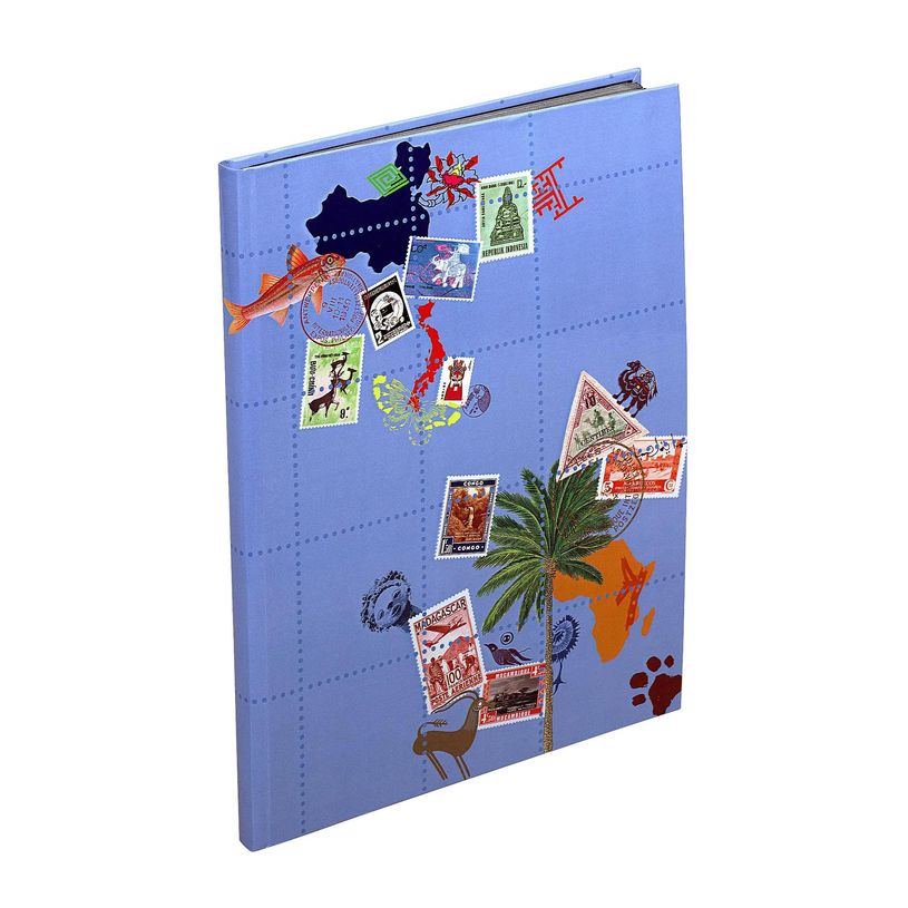 3130630256441-Exacompta - Album de timbres Globe-Trotter 16 pages noires - 22,5x30,5 cm--0