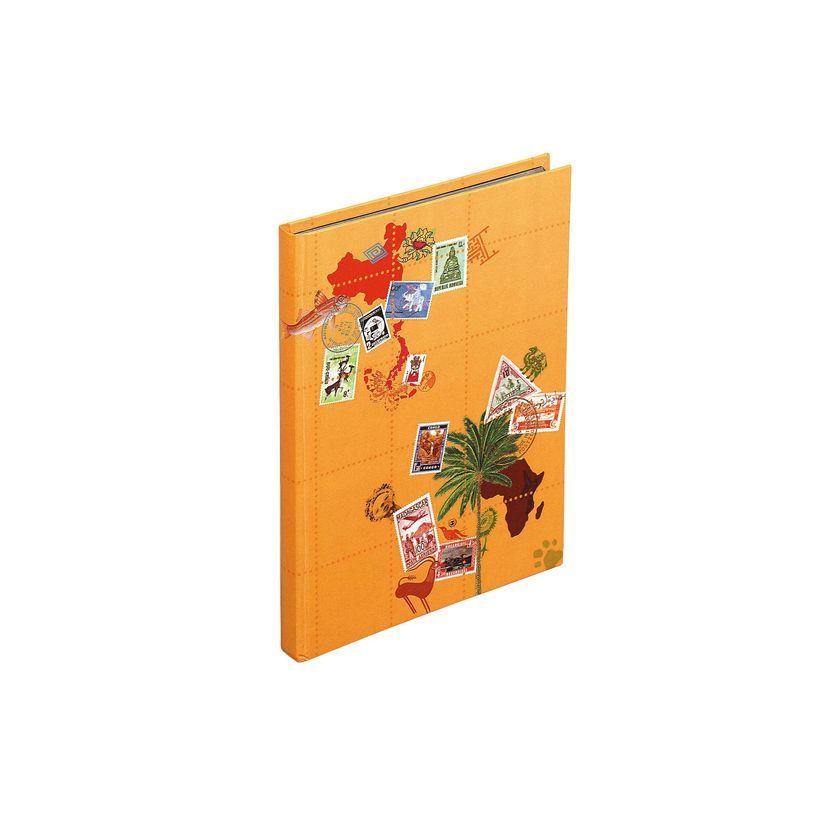 3130630256441-Exacompta - Album de timbres Globe-Trotter 16 pages noires - 22,5x30,5 cm--1