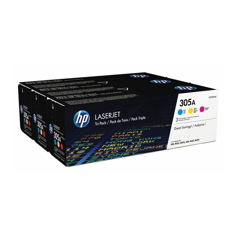 0887111403049-HP 305A - Pack de 3 - cyan, magenta, jaune - cartouche laser d'origine (CF370AM)-P_79389780_45-38