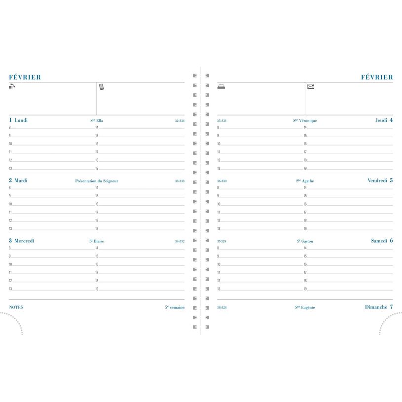 3660942044851-Agenda de bureau spiralé Napura Pratic 19S - 1 semaine sur 2 pages - 14 x 18 cm - disponible dans différentes cou--1