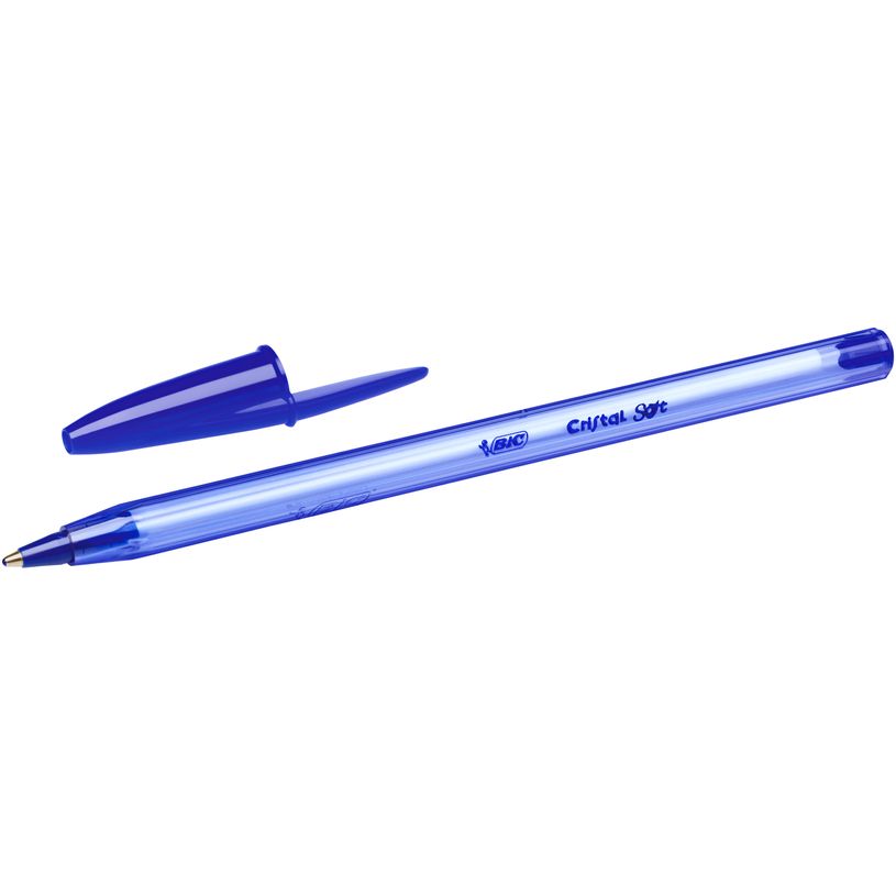 3086123340718-BIC Cristal SOFT - 4 Stylos à bille - bleu - 1.2 mm-P_79389862_2-1