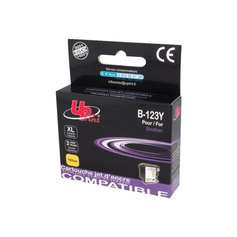 3584770889159-Cartouche compatible Brother LC121/LC123/LC125 - jaune - Uprint-P_79390023_1-0