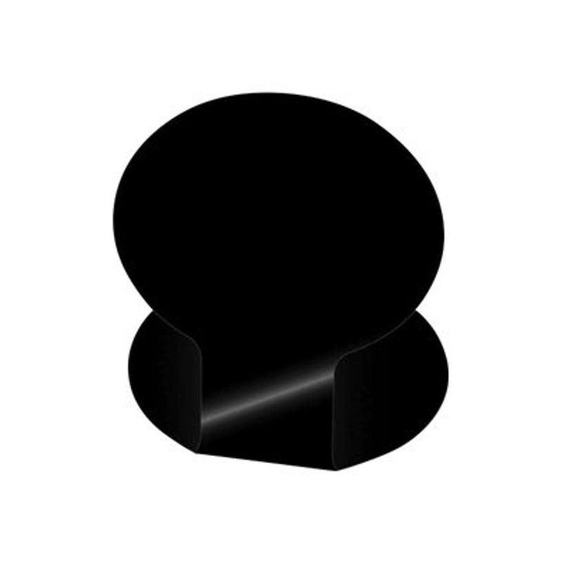 3462620001268-Bequet - 10 Étiquettes "ovaline" pied plié à chaud - noir - 7 x 5 cm-P_79390141_1-0