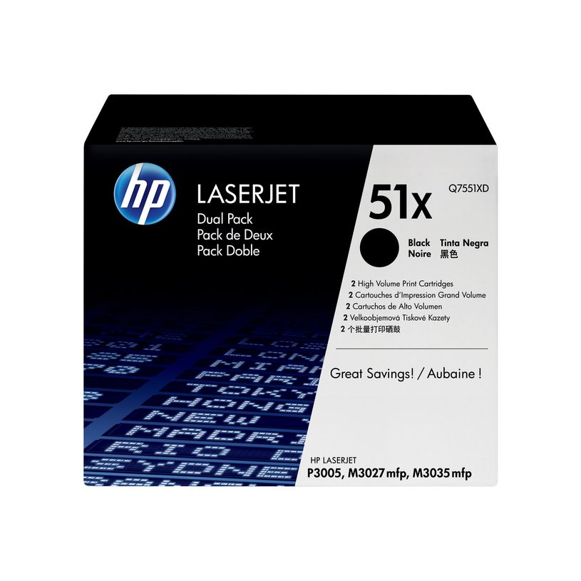 883585945009-HP 51X - Pack de 2 - noir - toner LaserJet d'origine - cartouche laser-P_79391148_9-0