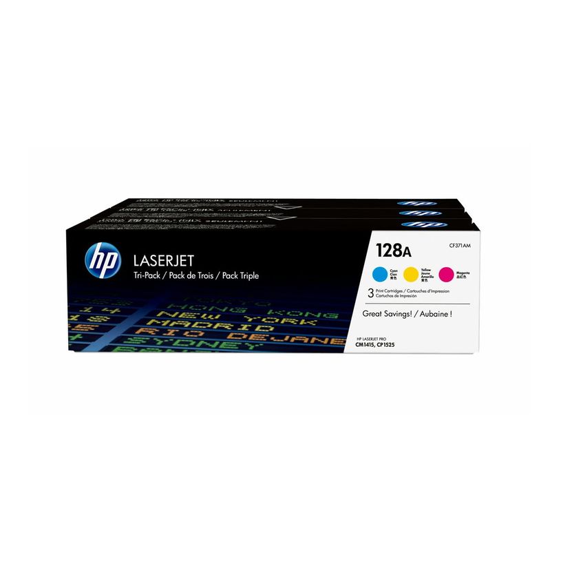 0887111403018-HP 128A - Pack de 3 - jaune, cyan, magenta - cartouche laser d'origine (CF371AM) -P_79391371_39-30